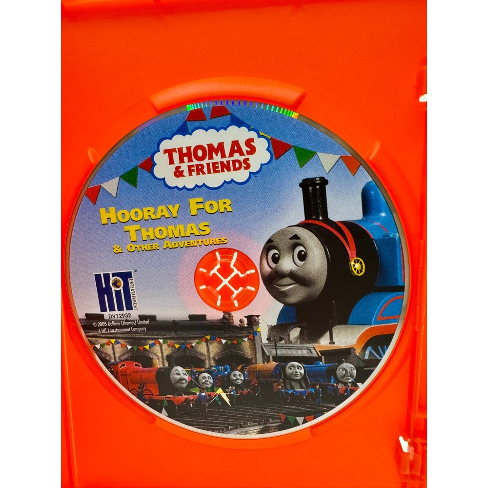 Thomas &‎ Friends DVD Hooray For Thomas & Other Adventures Red Case No Art 2005